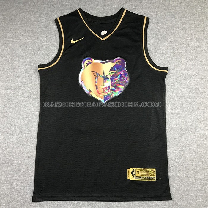Maillot Golden Edition Memphis Grizzlies Ja Morant NO 12 2021-22 Noir
